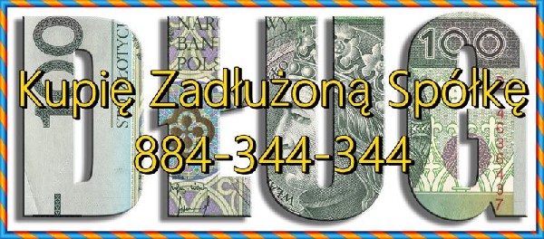 Kupujemy zadłużone Spółki: z o.o. S.A. S.C. Jawne, Komandytowe oraz Jednoosobowe Działalności Gospodarcze, Zajmując się praktyką w tym zakresie wielokrotnie doświadczyliśmy bezmyślności i nieludzkiego postępowania urzędów typu : ZUS/KAS/US/UC//PIP/PIH i inne. Wobec codziennej ciężkiej pracy we własnej firmie (przez wyżej wymienione urzędy), wytaczane są nierzadko najcięższe argumenty, mające pomóc zniszczyć, lub ograniczyć prawo do sprawiedliwego osądu jej działalności. Wkraczamy tam gdzie człowiek przegrywa walkę i gdy staje się ofiarą w rękach swoistego