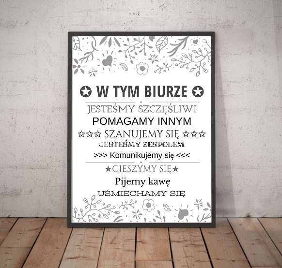 Obrazy Z Napisami, Nowoczesne A4, Dużo Wzorów 2