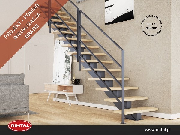 Rintal Polska, wiodący producent SCHODÓW do wnętrz oferuje swoim Klientom DARMOWE USŁUGI! Pomiar, projekt oraz fotorealistyczna wizualizacja we wnętrzu GRATIS! Szczegóły oraz wzbogacona o nowe modele schodów oferta Rintal dostępna jest na naszej STRONIE INTERNETOWEJ www.rintal.plNasi doradcy są do dyspozycji na terenie całego kraju. Umów się na BEZPŁATNY POMIAR !?www.rintal.pl k.prabucka@rintal.pl+48 58 532 42 55