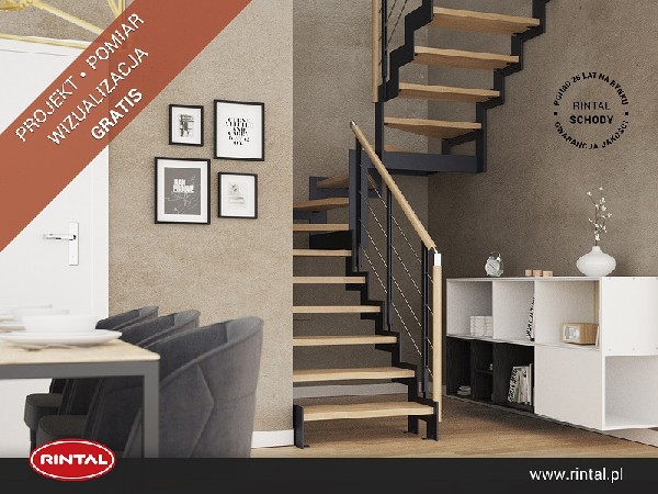 Rintal Polska, wiodący producent SCHODÓW do wnętrz oferuje swoim Klientom DARMOWE USŁUGI! Pomiar, projekt oraz fotorealistyczna wizualizacja we wnętrzu GRATIS! Szczegóły oraz wzbogacona o nowe modele schodów oferta Rintal dostępna jest na naszej STRONIE INTERNETOWEJ www.rintal.plNasi doradcy są do dyspozycji na terenie całego kraju. Umów się na BEZPŁATNY POMIAR !?www.rintal.pl k.prabucka@rintal.pl+48 58 532 42 55