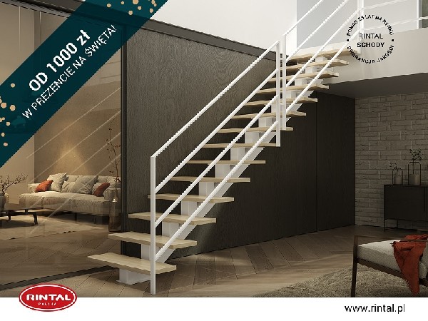 Rintal Polska, wiodący producent SCHODÓW do wnętrz organizuje PROMOCJĘ: od 1000 zł w prezencie na Święta na zakup schodów wraz z poręczą i montażem. Skorzystaj z bezpłatnego pomiaru, projektu oraz otrzymaj wizualizację schodów w swoim wnętrzu gratis! Szczegóły oraz schody w bogatej ofercie dostępne są na stronie www.rintal.pl. Nasi doradcy są do dyspozycji na terenie całego kraju. Umów się na BEZPŁATNY POMIAR!?www.rintal.pl k.prabucka@rintal.pl+48 58 532 42 55