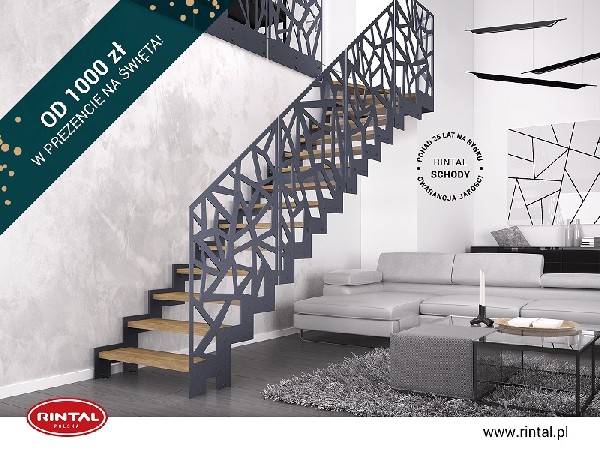 Rintal Polska, wiodący producent SCHODÓW do wnętrz organizuje PROMOCJĘ: od 1000 zł w prezencie na Święta na zakup schodów wraz z poręczą i montażem. Skorzystaj z bezpłatnego pomiaru, projektu oraz otrzymaj wizualizację schodów w swoim wnętrzu gratis! Szczegóły oraz schody w bogatej ofercie dostępne są na stronie www.rintal.pl. Nasi doradcy są do dyspozycji na terenie całego kraju. Umów się na BEZPŁATNY POMIAR!?www.rintal.pl k.prabucka@rintal.pl+48 58 532 42 55