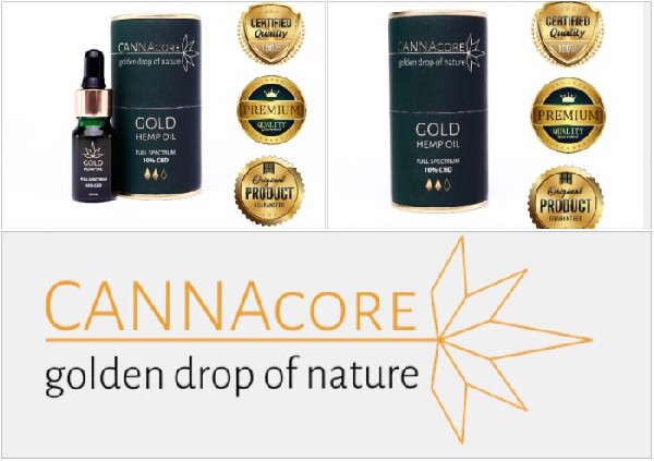 Olejek Konopny Gold Hem Oil Cannacore 10% Cbd Full Spectrum