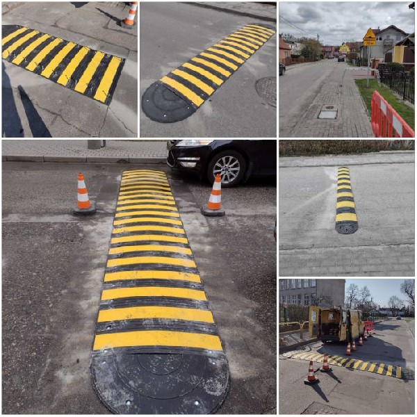  Montaż Demontaż Progów Zwalniających Wyspowych Znaków