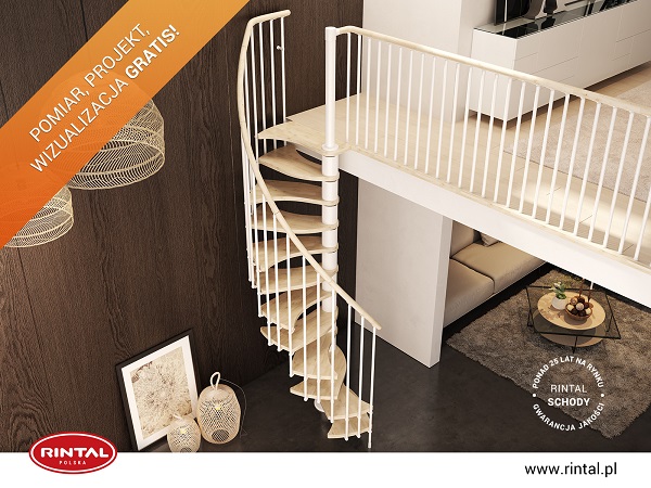 Zanim wymarzony model schodów zamontowany zostanie w domach, musi być odpowiednio zmierzony, zaprojektowany, zaakceptowany, a następnie precyzyjnie wykonany. Te kroki są możliwe dzięki POMIAROWI, PROJEKTOWI oraz fotorealistycznej WIZUALIZACJI. To wszystko Rintal Polska daje w prezencie! Umów się na bezpłatny pomiar, a my wykonamy projekt na miarę Twoich potrzeb, a następnie zaprezentujemy go na personalizowanej wizualizacji stworzonej w oparciu o Twoje wnętrze.Szczegóły oraz wzbogacona o nowe modele schodów oferta Rintal dostępna jest na stronie www.rintal.pl. Nasi doradcy są do dyspozycji na terenie całego kraju. www.rintal.pl e-mail: k.prabucka@rintal.pltel. Dział Handlowy: +48 58 532 42 55