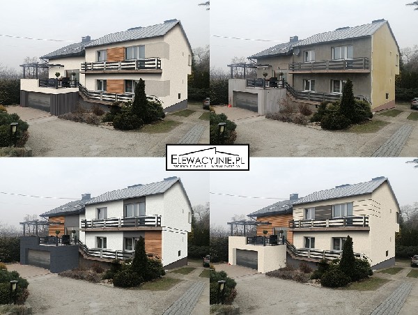 Projekty Elewacji / Wizualizacje Fasady / Elewacje Domów