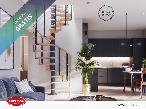 Wakacyjna beztroska trwa w najlepsze. To z jednej strony sezon upragnionych urlopów, a z drugiej idealny moment na wykończenie swojego domu. Zwłaszcza, że w Rintal super okazja! W sierpniu producent oferuje swoim Klientom wyjątkową promocję: montaż schodów za 0zł! Tylko teraz możecie Państwo zainwestować w nowoczesne schody Rintal z niepowtarzalnymi poręczami i balustradami bez dodatkowych opłat za montaż. Zniżka obowiązuje od 01.08 do 31.08.2022 r. przy zakupie schodów wraz poręczami i balustradami. Zapraszamy do zapoznania się ze szczegółami promocji, a także ze wzbogaconą o nowe modele schodów ofertą Rintal. Wszystkie informacje dostępne są na stronie internetowej: www.rintal.pl. Doradcy Rintal są do dyspozycji na terenie całego kraju. Pomiar, projekt oraz fotorealistyczna wizualizacja schodów GRATIS!?www.rintal.pl e-mail: k.prabucka@rintal.pltel. Dział Handlowy: +48 58 532 42 55