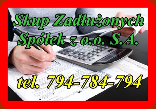 Jesteśmy zainteresowani kupnem spółek oraz działalnści gospodarczych, które trwale, lub przejściowo utraciły płynność finansową. Po zakupie spółki / udziałów w spółce - wdrażamy skuteczny plan naprawczy ratujący finanse. podmiotu. Występujemy w roli upadłego, oraz podejmujemy się negocjacji z pracownikami i wierzycielami. Ponadto oferujemy usługi doradcze dla właścicieli, którzy mogą ponieść odpowiedzialność z art 299 KSH - art. 21 prawa upadłościowego i naprawczego art. 116 Ordynacji podatkowej. Jeśli jesteś zainteresowany naszą ofertą - zadzwoń. Oferujemy także skuteczne ochronę przed skutkami art 299 ksh Wobec codziennej ciężkiej pracy we własnej firmie (przez wyżej wymienione urzędy), wytaczane są nierzadko najcięższe argumenty, mające pomóc zniszczyć, lub ograniczyć prawo do sprawiedliwego osądu jej działalności. Wkraczamy tam gdzie człowiek przegrywa walkę z oszalałym z pazerności urzędem, gdy staje się ofiarą w rękach swoistego 