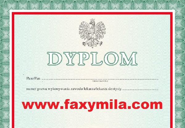 Oferujemy Dyplomy Uniwersytetów, średnie, Matura, Zawodowe