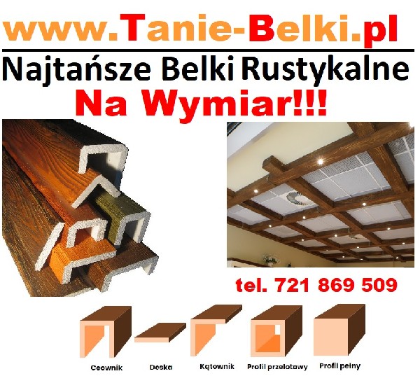 Belki Rustykalne Na Wymiar Maskownice Styropianowe Tanie Belki Imitacja Drewna 2