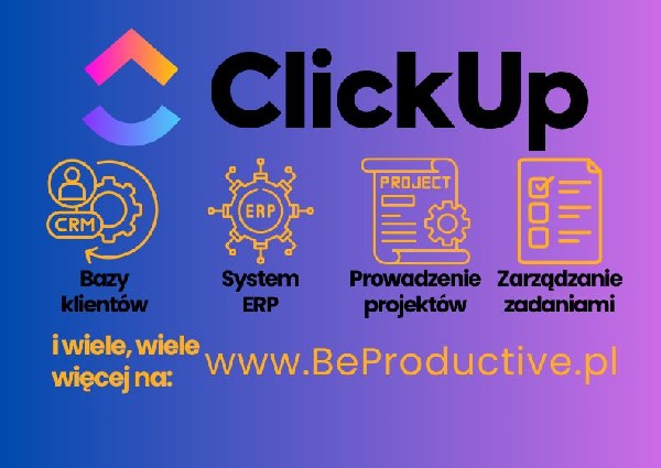 Clickup Cyfryzacja Procesów Clickup Crm/erp