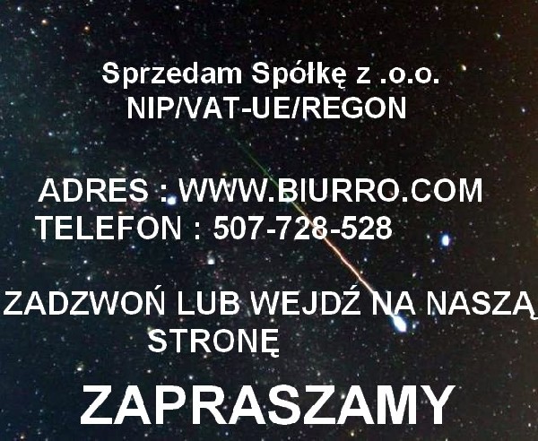 Gotowe Spółki Na Sprzedaż